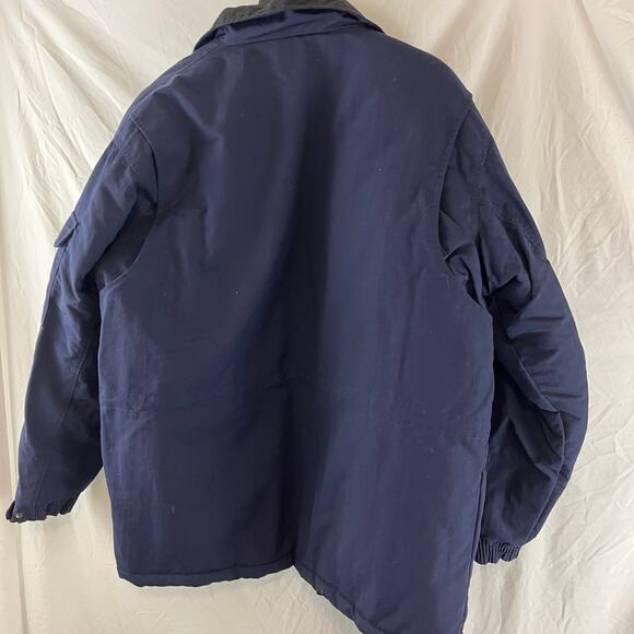 Carhartt Nylon Navy Blue Quilted Lining Mountain Rancher Dad Coat XL - Picture 2 of 6